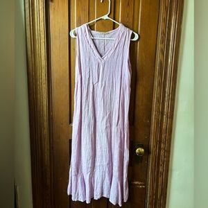 Francesca Bettini Linen Midi Dress